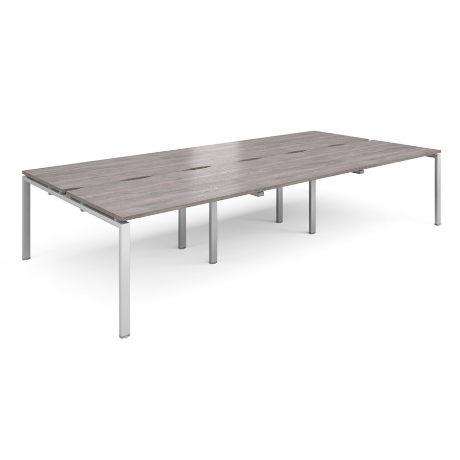 Adapt 6 Person Bench Desk | 1600mm Deep